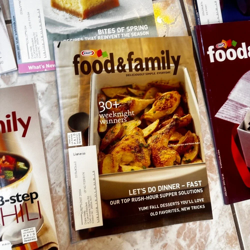 17 Vintage Kraft Food & Family Magazine Lot Holiday Recipes Desserts 2002-2009